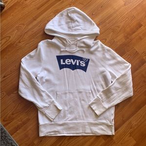 Levi’s white hoodie. Size small unisex